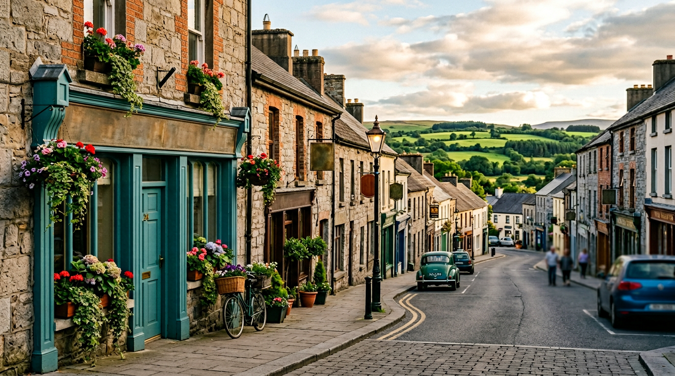 Roscommon Town and County Roscommon &mdash; welcoming street scene, Ireland